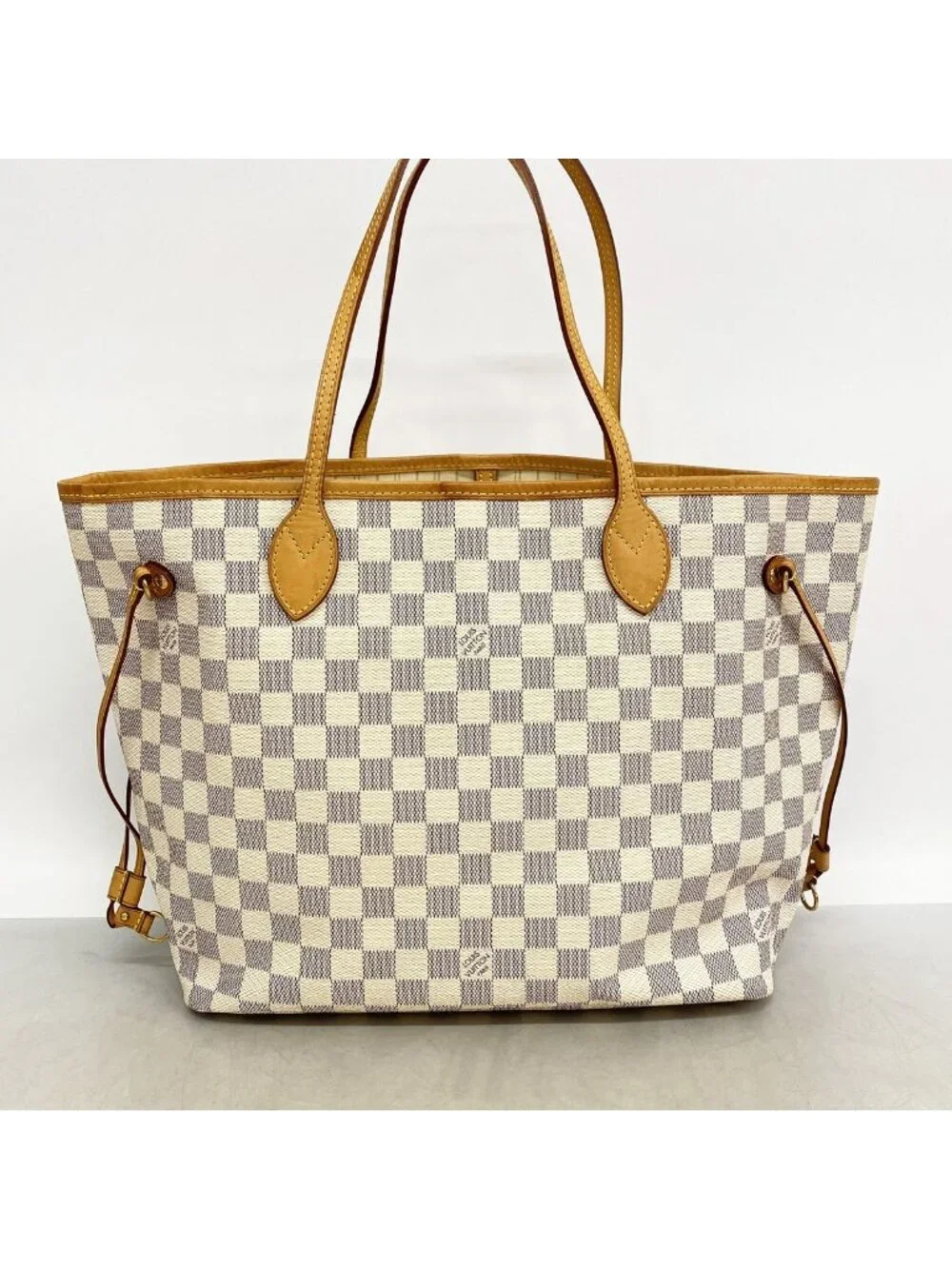 Louis Vuitton Tote Bag Damier Azur Neverfull MM White